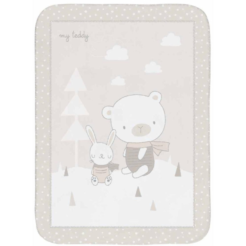 KIKKA BOO CEBE SUPER SOFT MY TEDDY 110X80 CM 