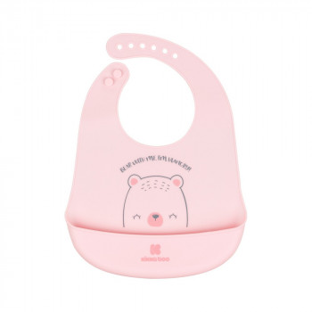 KIKKA BOO SILIKONSKA PORTIKLA BEAR WITH ME PINK 