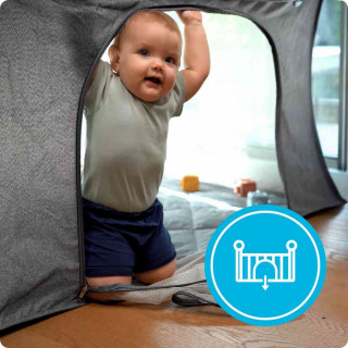 KIDNORT SNOEN OGRADICA ZA BEBE BLACK 