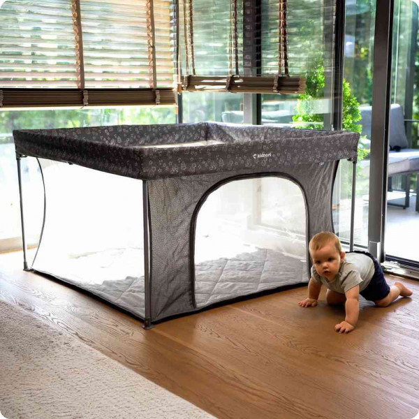 KIDNORT SNOEN OGRADICA ZA BEBE BLACK 