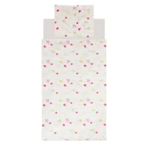 KIDZZ POSTELJINA 3 DELA ZVEZDICE ROZE