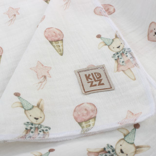 KIDZZ TETRA PELENE OD MUSLINA ROZE 80X80CM 2KOM