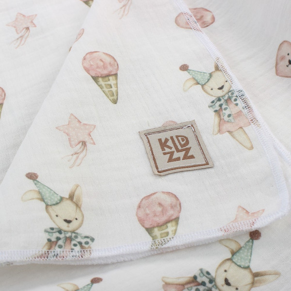 KIDZZ TETRA PELENE OD MUSLINA ROZE 80X80CM 2KOM 