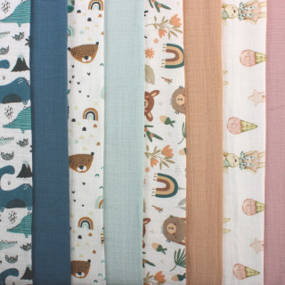 KIDZZ TETRA PELENE OD MUSLINA MINT 80X80CM 2KOM 