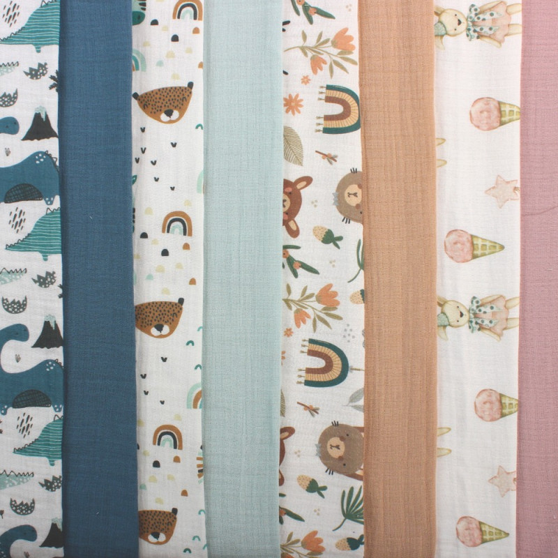 KIDZZ TETRA PELENE OD MUSLINA MINT 80X80CM 2KOM 