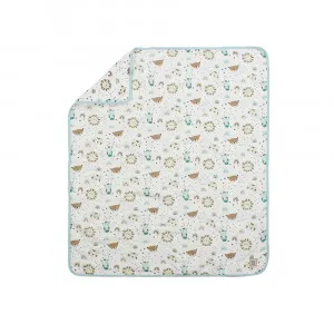KIDZZ PREKRIVAC OD MUSLINA SARENI MINT 100X85CM