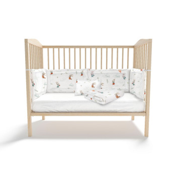KIDZZ POSTELJINA 6 DELOVA ZEKA MINT 