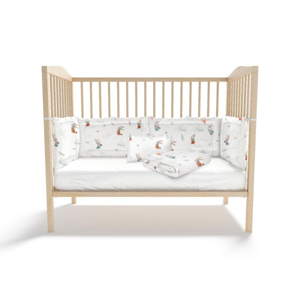 KIDZZ POSTELJINA 6 DELOVA ZEKA MINT 