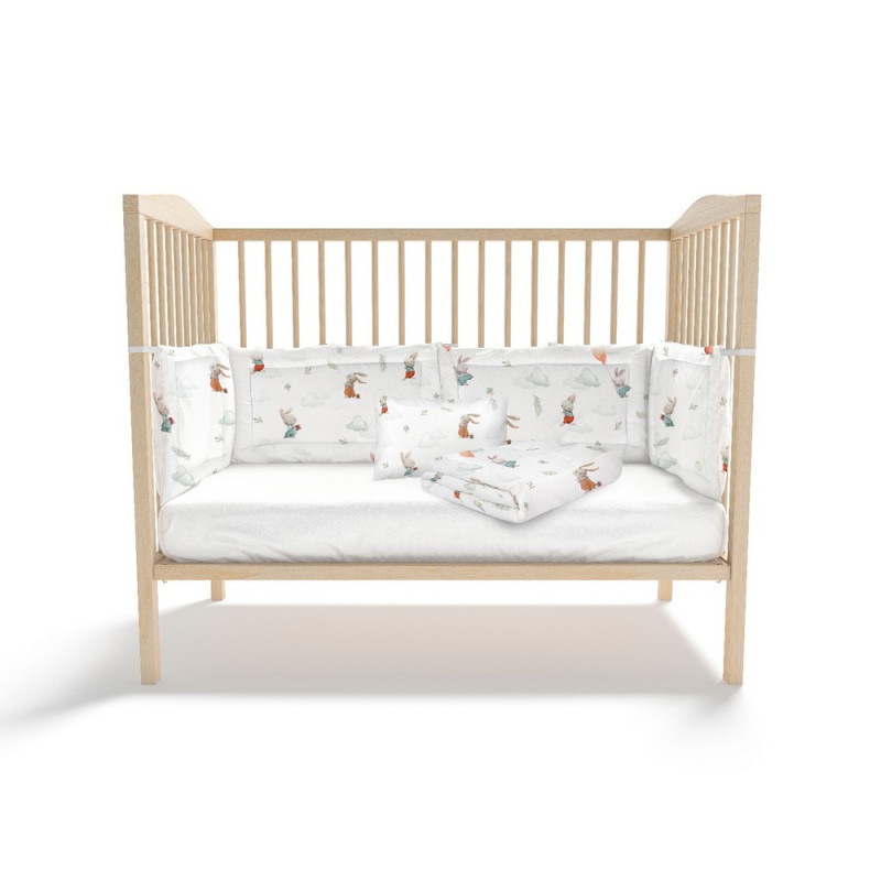 KIDZZ POSTELJINA 6 DELOVA ZEKA MINT 