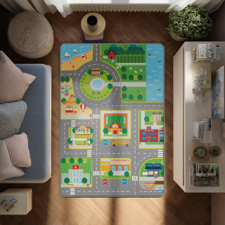 KIDZZ TEPIH PODLOGA ULTRA SOFT AUTO STAZA 120X180X2.5 CM 