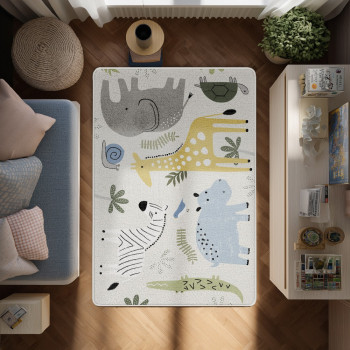 KIDZZ TEPIH PODLOGA ULTRA SOFT VESELI SAFARI 120X180X2.5 CM 