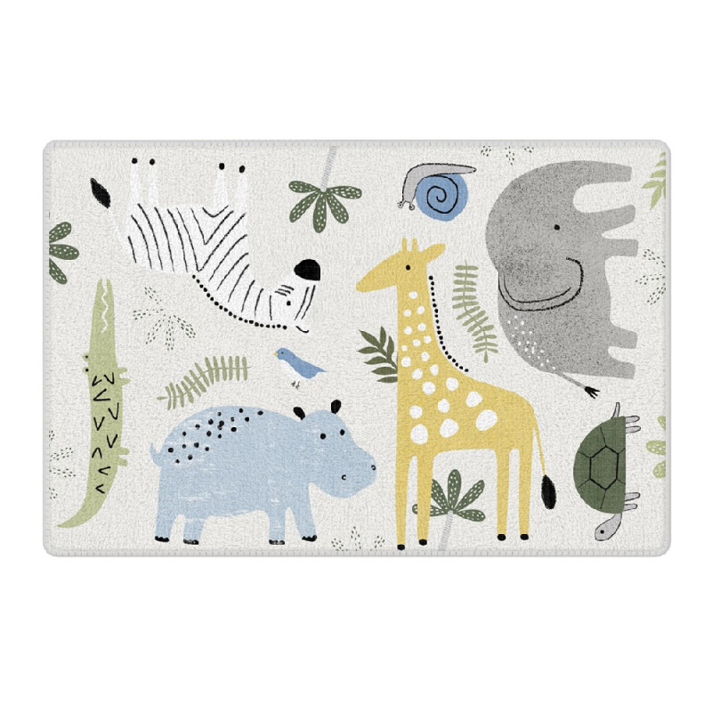 KIDZZ TEPIH PODLOGA ULTRA SOFT VESELI SAFARI 120X180X2.5 CM 