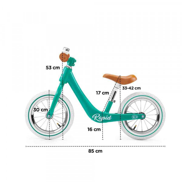 KINDERKRAFT BALANS BICIKL RAPID MIDNIGHT GREEN