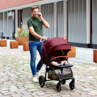 KINDERKRAFT KOLICA GRANDE BURGUNDY