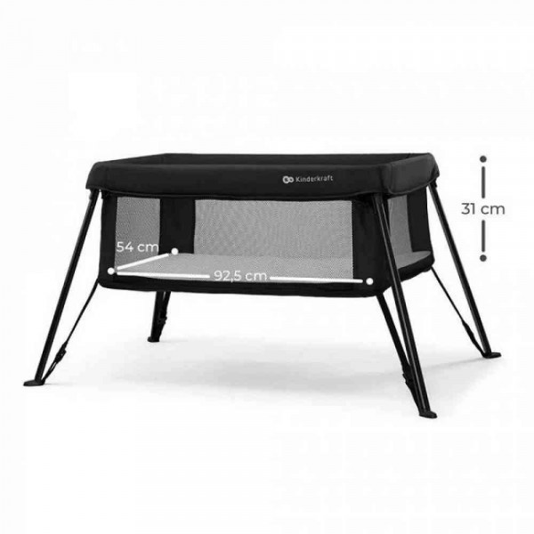 KINDERKRAFT PRENOSIVI KREVETAC CAMI 3U1 BLACK 