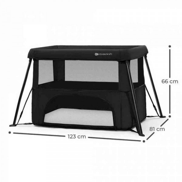KINDERKRAFT PRENOSIVI KREVETAC CAMI 3U1 BLACK 