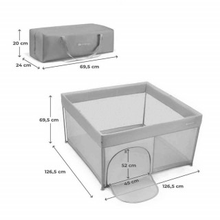 KINDERKRAFT OGRADICA ZA BEBE ZIKI GREY 