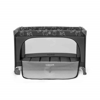 KIDNORT GROTTA PRENOSIVI KREVETAC DARK GREY MÉLANGE 