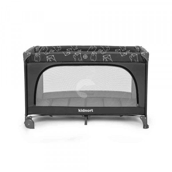 KIDNORT GROTTA PRENOSIVI KREVETAC DARK GREY MÉLANGE 
