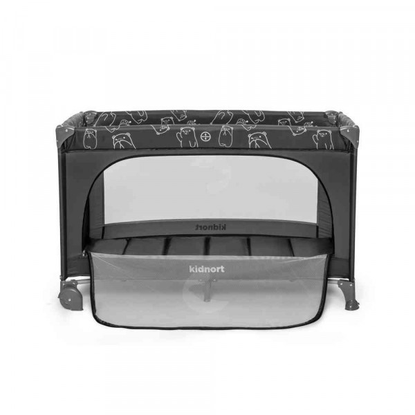 KIDNORT GROTTA PRENOSIVI KREVETAC DARK GREY MÉLANGE 