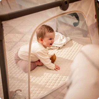 KIDNORT BLEKE 2U1 PRENOSIVI KREVETAC BLACK 