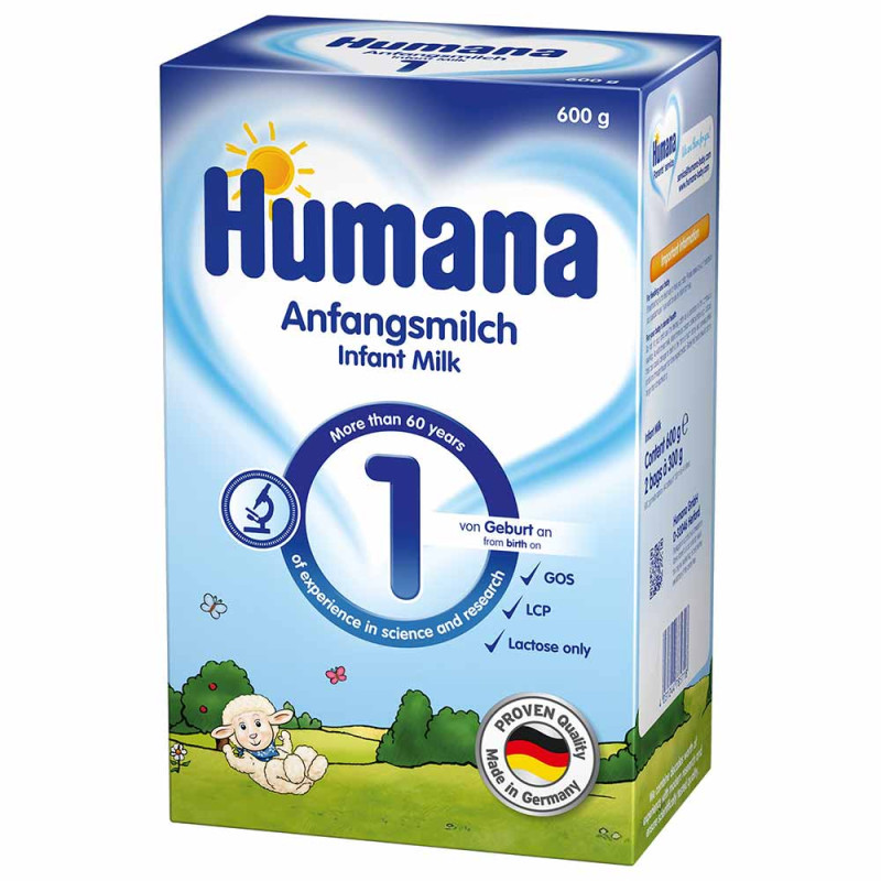 HUMANA MLEKO 1 PB 600G, OD ROĐENJA 