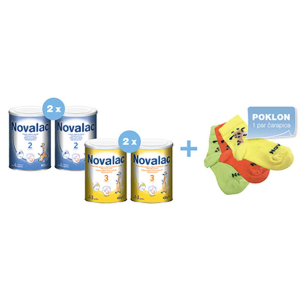 NOVALAC DUPLO PAKOVANJE NOVALAC 3 400GR PLUS GRATIS CARAPICE 