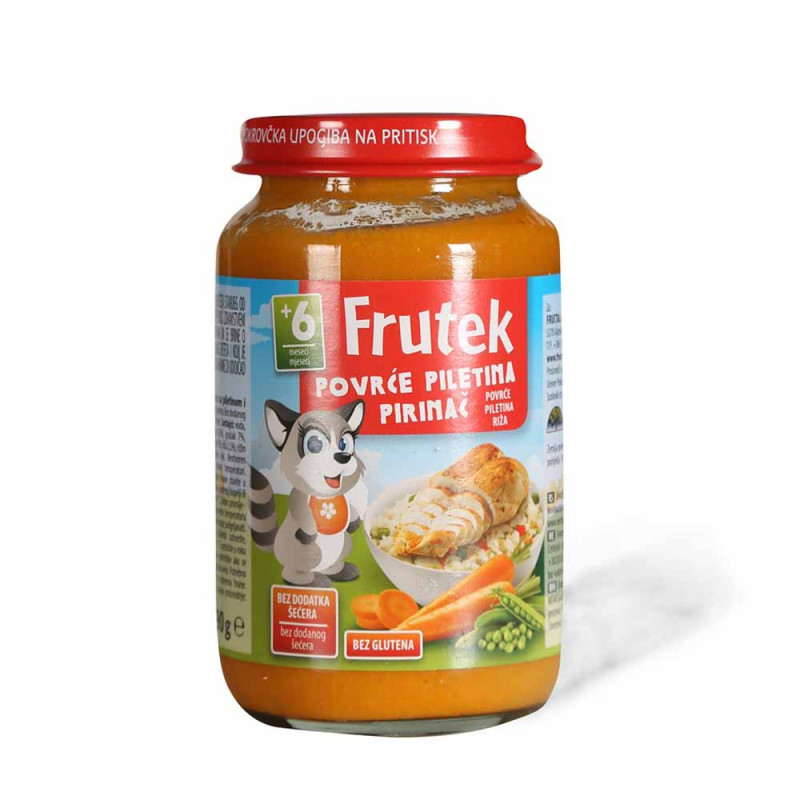 FRUTEK KASA POVRCE, PILETINA I PIRINAC 190G