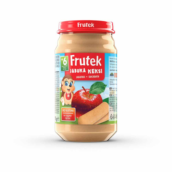 FRUTEK KASICA PISKOTA I JABUKA 190G 