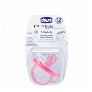CHICCO VARALICA GIOTTO PHYSIO SOFT SILIKON  ROZE 12M 