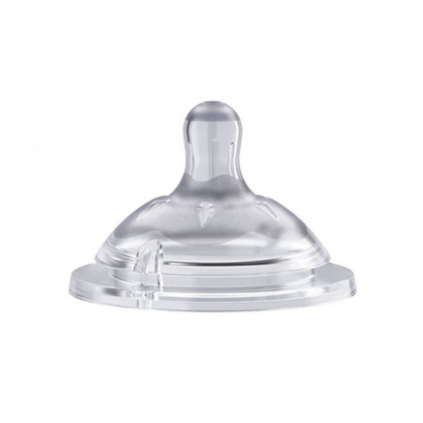 CHICCO CUCLA NATURALFEELING SILIKON PRILAGODLJIV PROTOK 4M  2KOM 