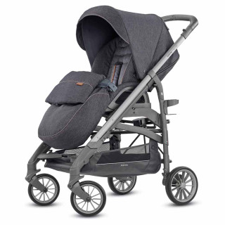 INGLESINA KOLICA ZA BEBE TRILOGY SA JEDNOM RUCKOM,SIVI RAM, VILLAGE DENIM