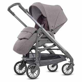 INGLESINA KOLICA  ZA BEBE  TRILOGY SA JEDNOM RUCKOM SIVI RAM,SIDERAL GREY 