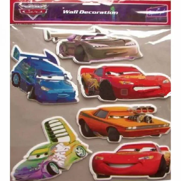 DISNEY DEKORACIJA ZA ZID CARS SET 6 KOM 