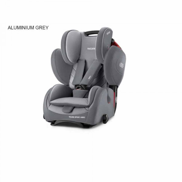 RECARO AUTO SEDISTE 1/2/3 (9-36KG ) YOUNGSPORTHERO ALUM GREY 