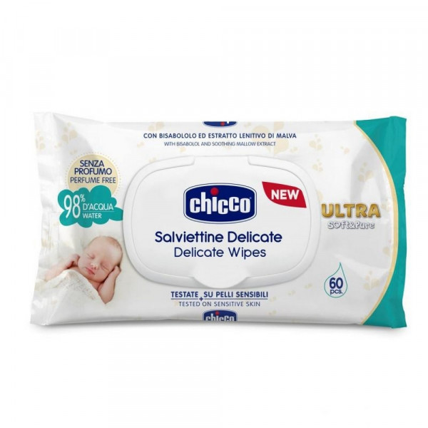 CHICCO VLAZNE MARAMICE DELICATE 60KOM 