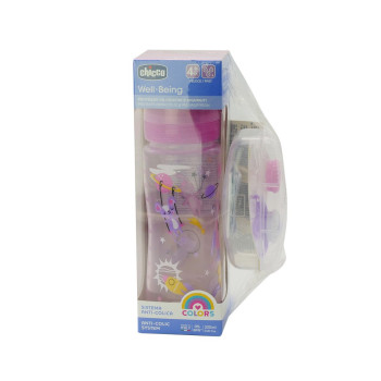 CHICCO SET WB FLASICA 330ML+LIGHT LAZA ROZE 