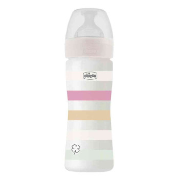 CHICCO WB PLASTIČNA FLASICA 250ML SILIKON DEVOJČICE 
