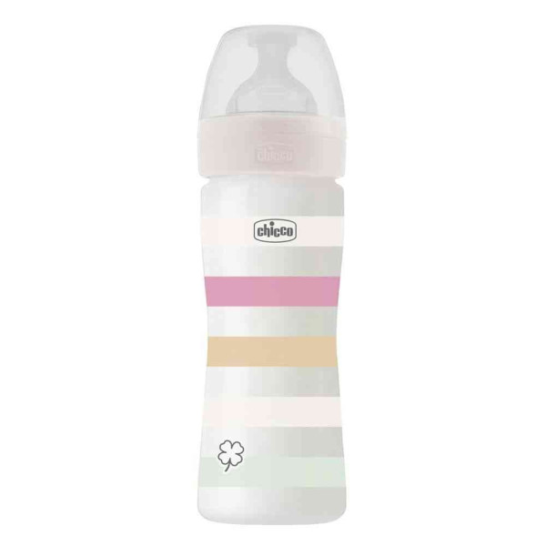 CHICCO WB PLASTIČNA FLASICA 250ML SILIKON DEVOJČICE 