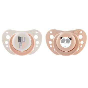 CHICCO LAZA PHYSIO AIR SILIKON ROZE 2-6M 2KOM 