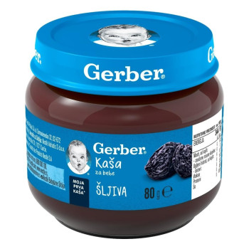 GERBER KASICA OD SUVIH SLJIVA 80G 
