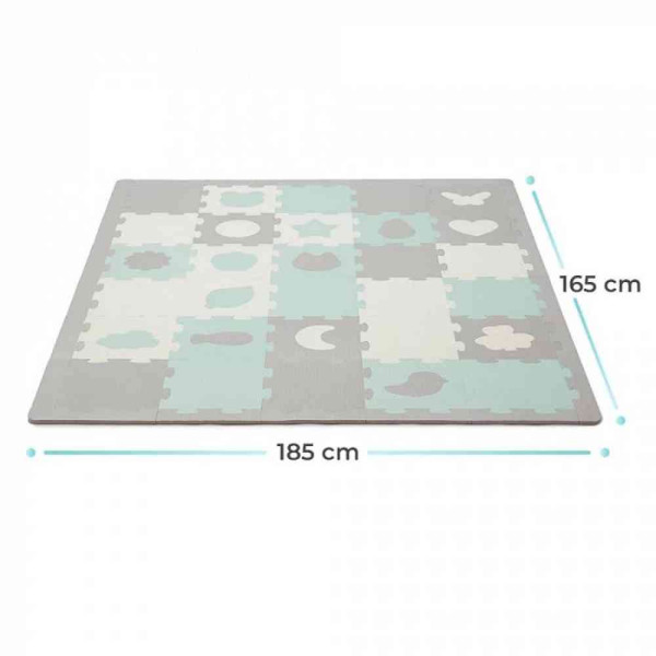 KINDERKRAFT PODLOGA ZA IGRU 3D LUNO SHAPES MINT 