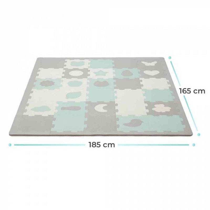 KINDERKRAFT PODLOGA ZA IGRU 3D LUNO SHAPES MINT 