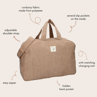 KIDZROOM TORBA ZA MAME CHARMFUL BEIGE 