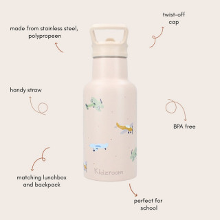 KIDZROOM TERMOS SMALL TALK BEIGE 350ML 