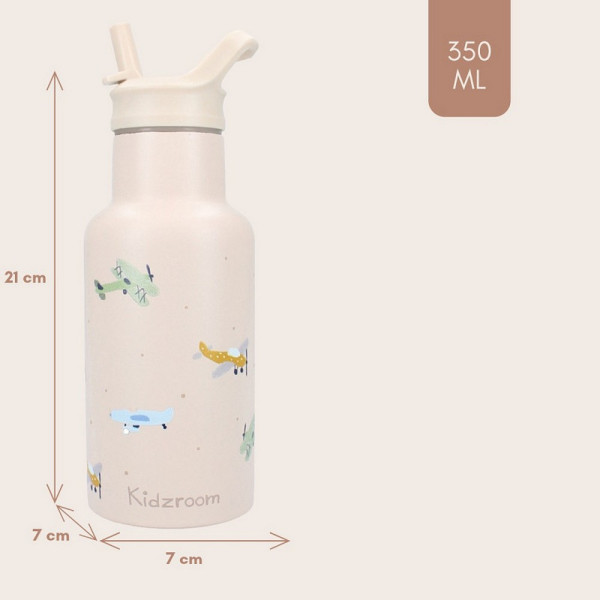 KIDZROOM TERMOS SMALL TALK BEIGE 350ML 