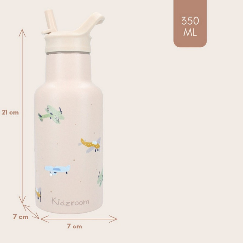 KIDZROOM TERMOS SMALL TALK BEIGE 350ML 