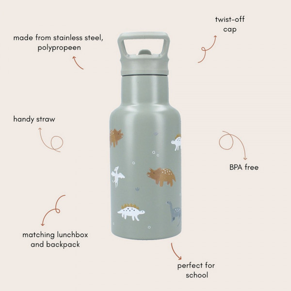 KIDZROOM TERMOS SMALL TALK GREEN 350ML 