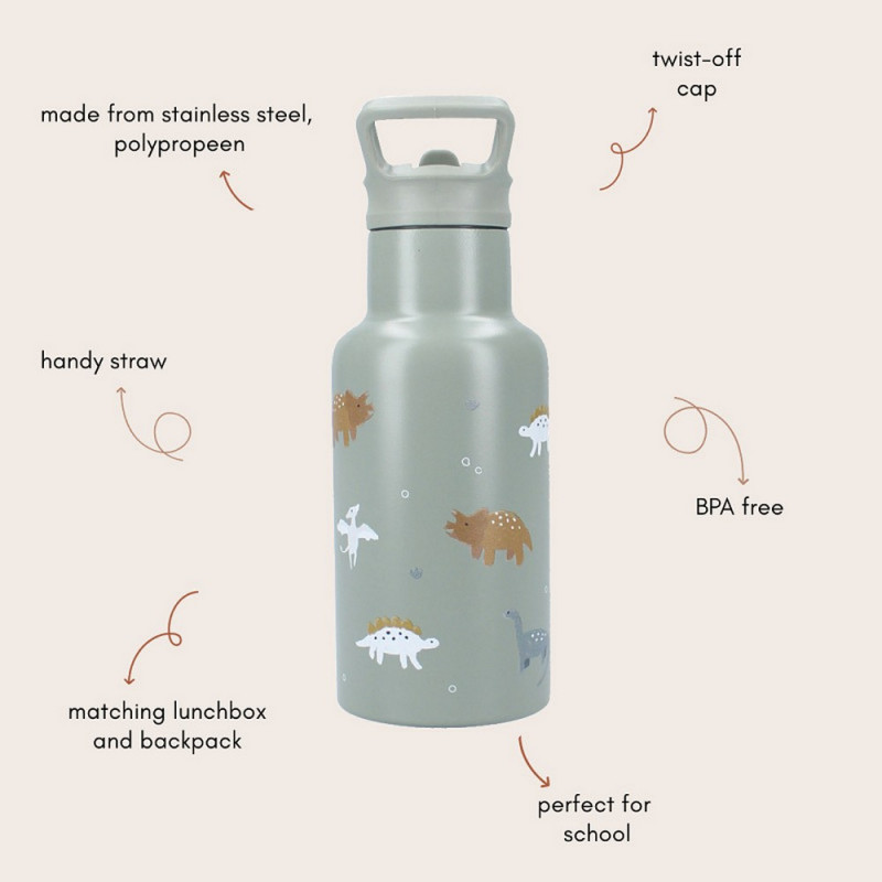 KIDZROOM TERMOS SMALL TALK GREEN 350ML 