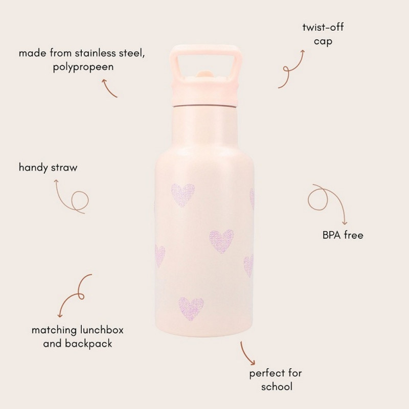 KIDZROOM TERMOS SMALL MAGICAL MEADOWS PINK 350ML 